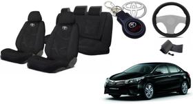 Kit Estofado Capas Personalizado Tecido Corolla 13-21 + Volante + Chaveiro Kit Estofado Capas Personalizado Tecido Corolla 13-21 + Volante + Chaveiro