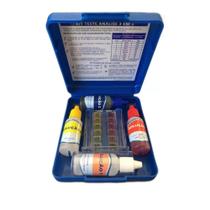 Kit Estojo 3 em 1 Medidor de PH, Cloro e Alcalinidade Analise Agua de Piscina - Nacionnal