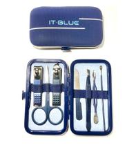 Kit Estojo 7 Peças Manicure Cortador De Unhas Aço Inoxs Kit Estojo 7 Peças Manicure Cortador De Unhas Aço Inoxs