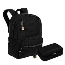 Kit Estojo Box + Mochila Paul Frank Classics Preto - Sestini Kit Estojo Box + Mochila Paul Frank Classics Preto - Sestini