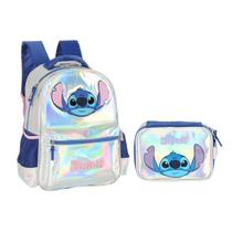 Kit Estojo Box + Mochila Stitch Holográfico - Luxcel Kit Estojo Box + Mochila Stitch Holográfico - Luxcel