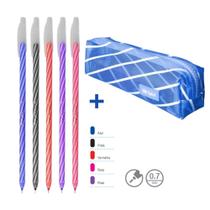 Kit Estojo CIS Spiro + 05 Canetas CIS Spiro - 0.7mm