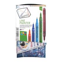 Kit Estojo com 5 Canetas Graphik Line Painter 0,5mm - Paleta 02