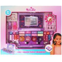 Kit Estojo de Maquiagens com Espelho Make STAR Kit Estojo de Maquiagens com Espelho Make STAR