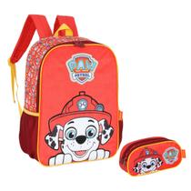 Kit Estojo Duplo + Mochila Costas Patrulha Canina - Luxcel