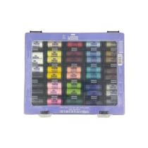 Kit Estojo Magna Com 100 Tubo de Linha Costura Coats Corrente