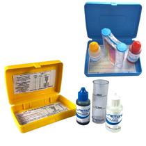 Kit Estojo Medidor De Alcalinidade Ph e Cloro Para Água Piscinas - Netuno