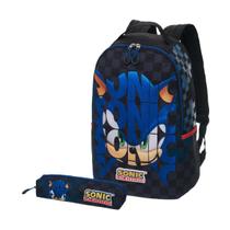 Kit Estojo + Mochila Sonic The Hedgehog Graphic - Pacific Kit Estojo + Mochila Sonic The Hedgehog Graphic - Pacific