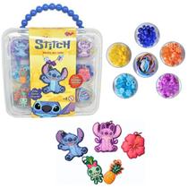 Kit Estojo Monte O Seu Colar Disney Stitch - 59443 - Toyng Kit Estojo Monte O Seu Colar Disney Stitch - 59443 - Toyng
