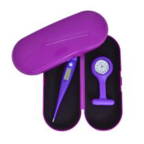 Kit Estojo Relógio Lapela Termômetro Estágio Enfermagem