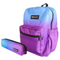 Kit Estojo Simples + Mochila de Costas Juvenil CIS Move Kit Estojo Simples + Mochila de Costas Juvenil CIS Move