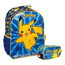 Kit Estojo Simples + Mochila de Costas Pokémon - Xeryus