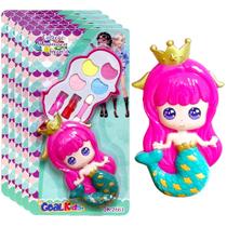 Kit Estojos de Maquiagem Infantil Sereia Brinquedo Atacado Lembrancinha Festa Prenda Kit Estojos de Maquiagem Infantil Sereia Brinquedo Atacado Lembrancinha Festa Prenda