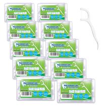 Kit Estojos Fio Dental com Haste Limpeza Bucal Profunda Aparelho Uso Diário Care Floss 50 unidades Kit Estojos Fio Dental com Haste Limpeza Bucal Profunda Aparelho Uso Diário Care Floss 50 unidades
