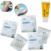 Kit Estoma 05 Curativo Hidrocoloide + 01 Creme Barreira 60g