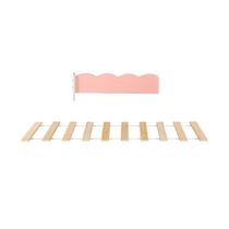 Kit Estrado com Grade para Cama Club House Sweet Branco/Rosa- Casatema