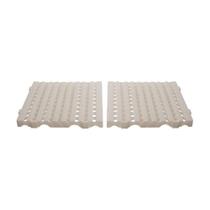 Kit - Estrado Plástico (2 Un) 4,5x50x50 Natural - Della Plast