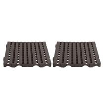 Kit - Estrado Plástico (2 Un) 4,5X50X50 Preto - Della Plast