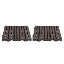 KIT - Estrado Plástico (2 un) 4,5x50x50 Preto - Della Plast