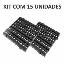 Kit Estrado Plástico 50 x 50 Cm 15 Unid Preto Maxicaixa Kit Estrado Plástico 50 x 50 Cm 15 Unid Preto Maxicaixa