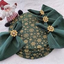 Kit estrela natal verde dourado capa poá supla base 48pç
