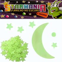 Kit Estrelas Lua Brilha Escuro Fluorescente 103Un Starmania