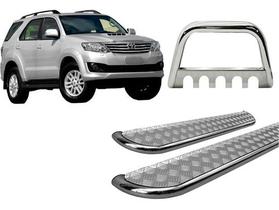 Kit Estribo Chapa+quebra Mato C/ Chapa Cromado Sw4 Até 2015 Kit Estribo Chapa+quebra Mato C/ Chapa Cromado Sw4 Até 2015