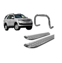 Kit Estribo Chapa Quebra Mato S/Barra Cromado SW4 até 2015 Kit Estribo Chapa Quebra Mato S/Barra Cromado SW4 até 2015