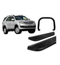 Kit Estribo Chapa Quebra Mato S/ Barra Preto SW4 até 2015