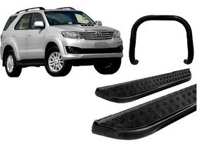 Kit Estribo Chapa+quebra Mato S/ Barra Preto Sw4 Até 2015 Kit Estribo Chapa+quebra Mato S/ Barra Preto Sw4 Até 2015