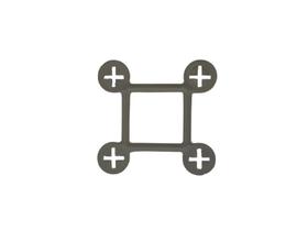 Kit Estribo Encaixe Externo Polímero 7,5x7,5cm Para Obras. Kit Estribo Encaixe Externo Polímero 7,5x7,5cm Para Obras.