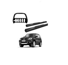 Kit Estribo Oblongo + Quebra Mato Preto Tr4 Todos Os Anos