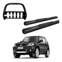 Kit Estribo Oblongo + Quebra Mato Preto Tr4 Todos Os Anos Kit Estribo Oblongo + Quebra Mato Preto Tr4 Todos Os Anos