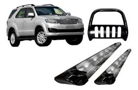 Kit Estribo Perso+quebra Mato C/ Barra Preto Sw4 Até 2015