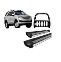 Kit Estribo Perso+quebra Mato C/ Chapa Preto Sw4 Até 2015