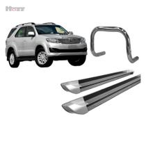 Kit Estribo Perso+quebra Mato S/ Barra Cromado Sw4 Até 2015