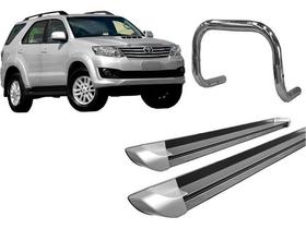 Kit Estribo Perso quebra Mato S/ Barra Cromado Sw4 Até 2015