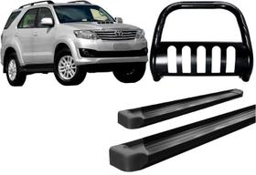 Kit Estribo Plataforma Quebra Mato C/Chapa Preto SW4 até 2015 Kit Estribo Plataforma Quebra Mato C/Chapa Preto SW4 até 2015