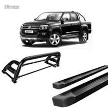 Kit Estribo, Santo Antonio H2 Amarok Cab Dupla Preto