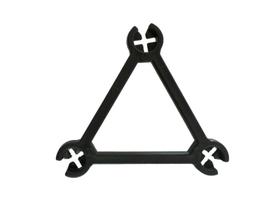 Kit Estribo Triângulo Polímero 7,5x7,5cm Para Obras. - Maggiore