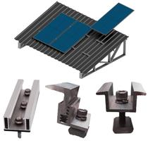 Kit Estrutura Mini Trilho 130mm Completo para 2 Placas