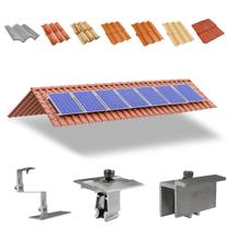 Kit Estrutura Suporte Fixador 07 Placas Painel Solar Kit Estrutura Suporte Fixador 07 Placas Painel Solar