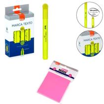 Kit Estudante Marca Texto Gel Cx 12un e Bloco de Notas Smart Kit Estudante Marca Texto Gel Cx 12un e Bloco de Notas Smart