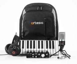 Kit Estúdio Portátil Artesia ARB-6 com Mochila, Teclado MIDI e Microfone Kit Estúdio Portátil Artesia ARB-6 com Mochila, Teclado MIDI e Microfone
