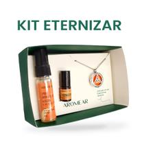 Kit ETERNIZAR - Colar Difusor Triqueta + Mini Spray Alegria + Óleo Essencial +Energia