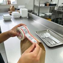 Kit Etiqueta Lacre de Segurança Adesiva Inviolável Marmita para Delivery 6000 Unidades