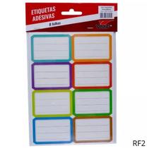 KIT Etiquetas Adesivas Para Caderno Escolar Etiqueta Material Escola Etiqueta para Nome Adesivo