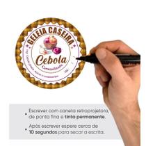 Kit Etiquetas GELÉIA DE CEBOLA CARAMELIZADA rótulo 4x4cm adesivo a prova d'água envio imediato Kit Etiquetas GELÉIA DE CEBOLA CARAMELIZADA rótulo 4x4cm adesivo a prova d'água envio imediato