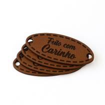Kit Etiquetas material sintético Feito com Carinho” Tags Artesanato, Costura e Personalizados Kit Etiquetas material sintético Feito com Carinho” Tags Artesanato, Costura e Personalizados