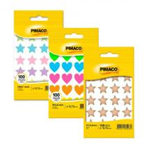 Kit Etiquetas Multiuso TP estrela e coração Pimaco Kit Etiquetas Multiuso TP estrela e coração Pimaco